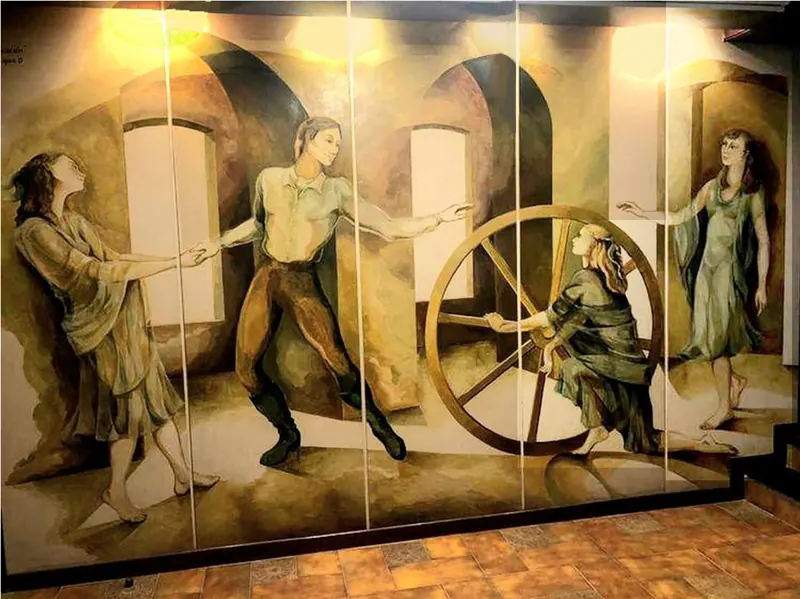 Mural en madera, ciudad de Formosa