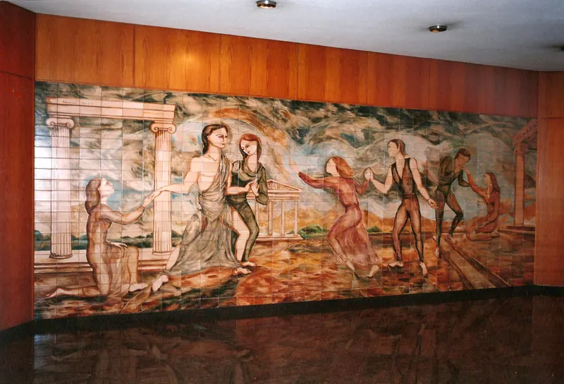Mural cerámico, 2,50m x 7,50m