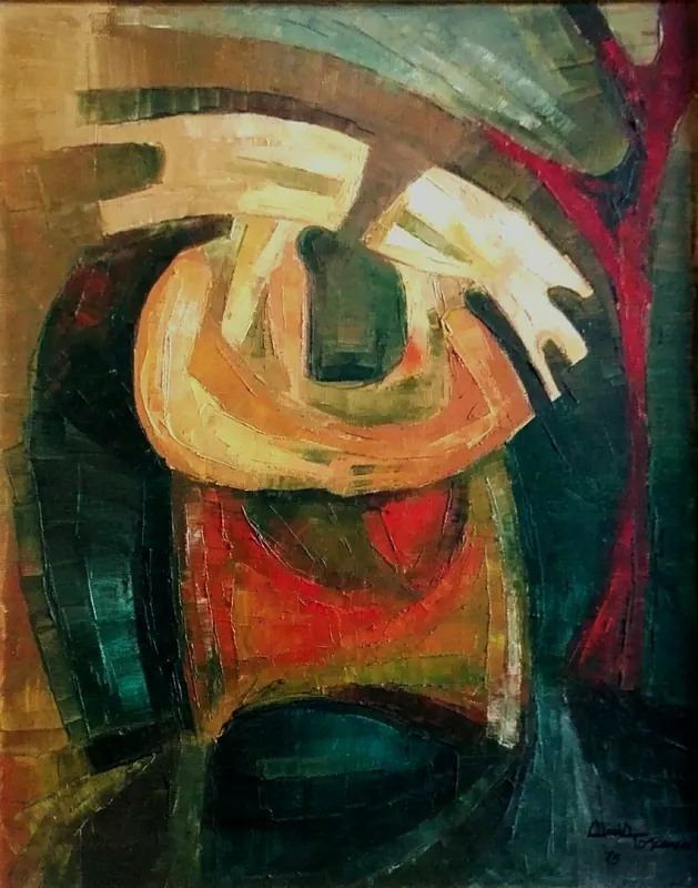 El árbol rojo, 1978, 50 x 40cm