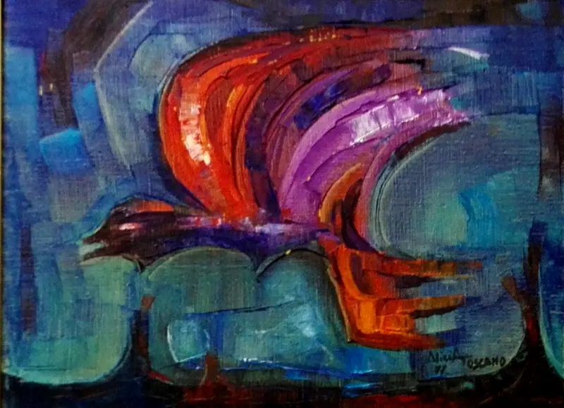 Pájaro nocturno, 30 x 40cm