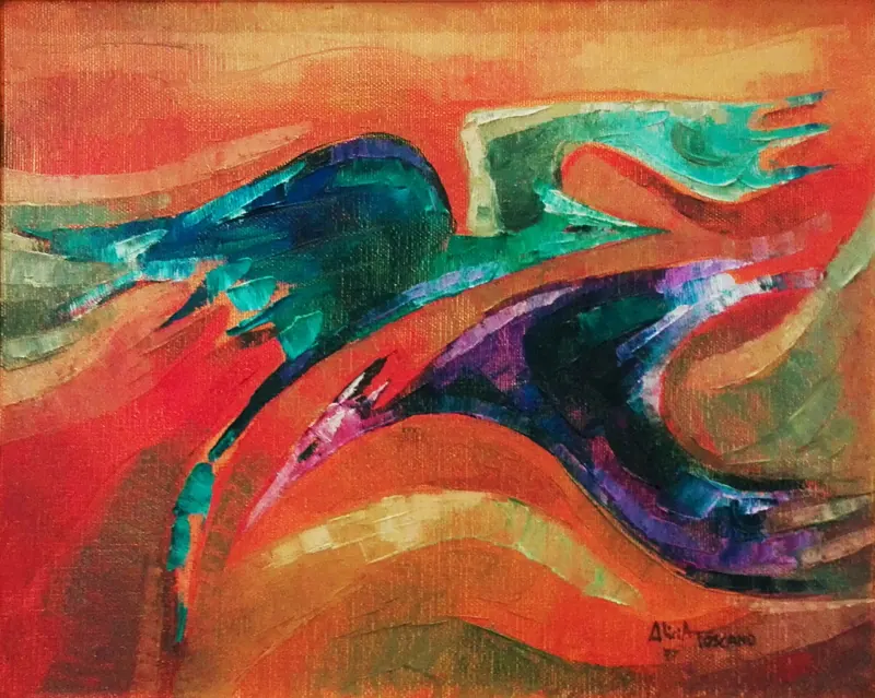 Vuelo rítmico, 50 x 40cm