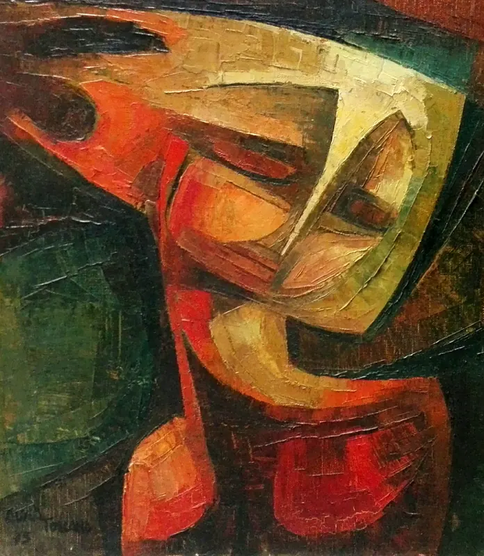 Imagen, Técnica óleo con espátula, 1975, 60 x 50cm