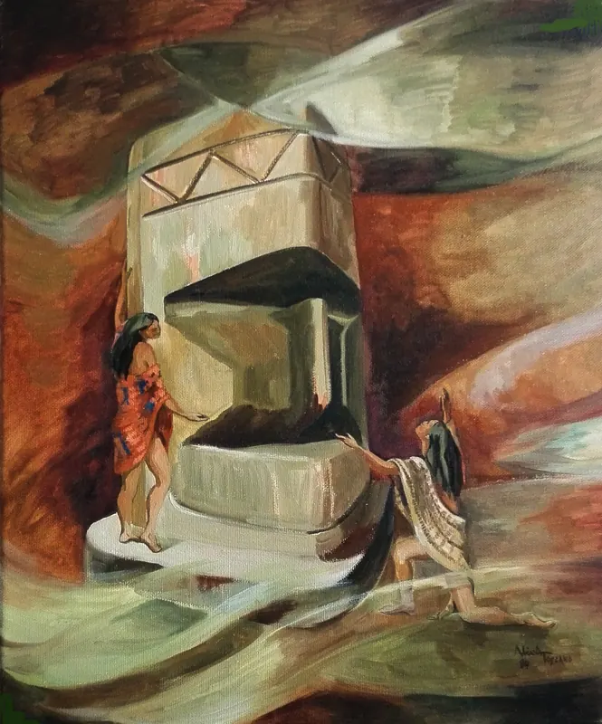 En tinieblas, 60 x 50cm
