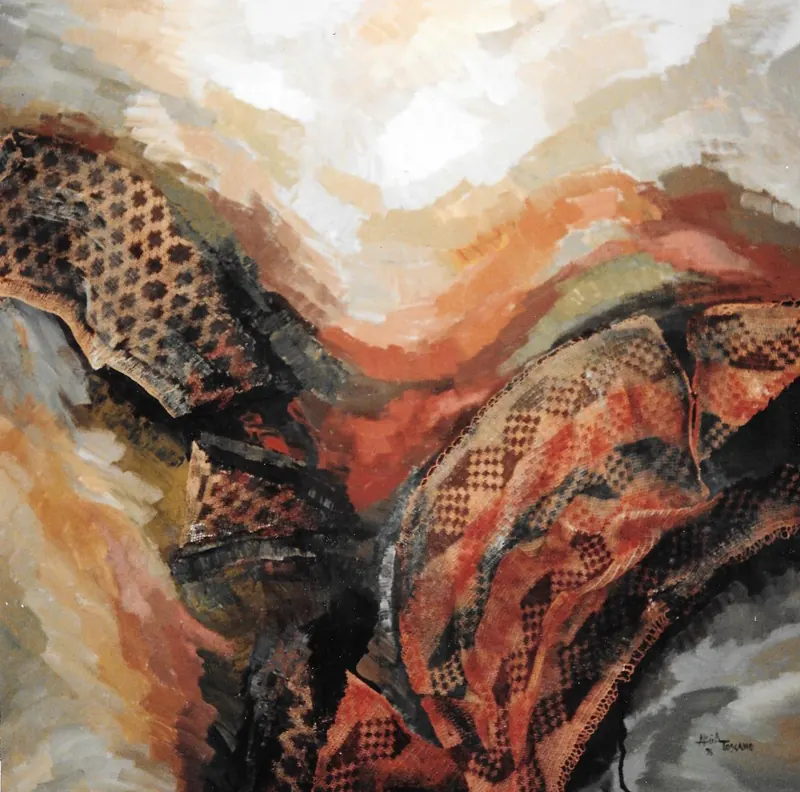 Texturando presencias, 120 x 120cm
