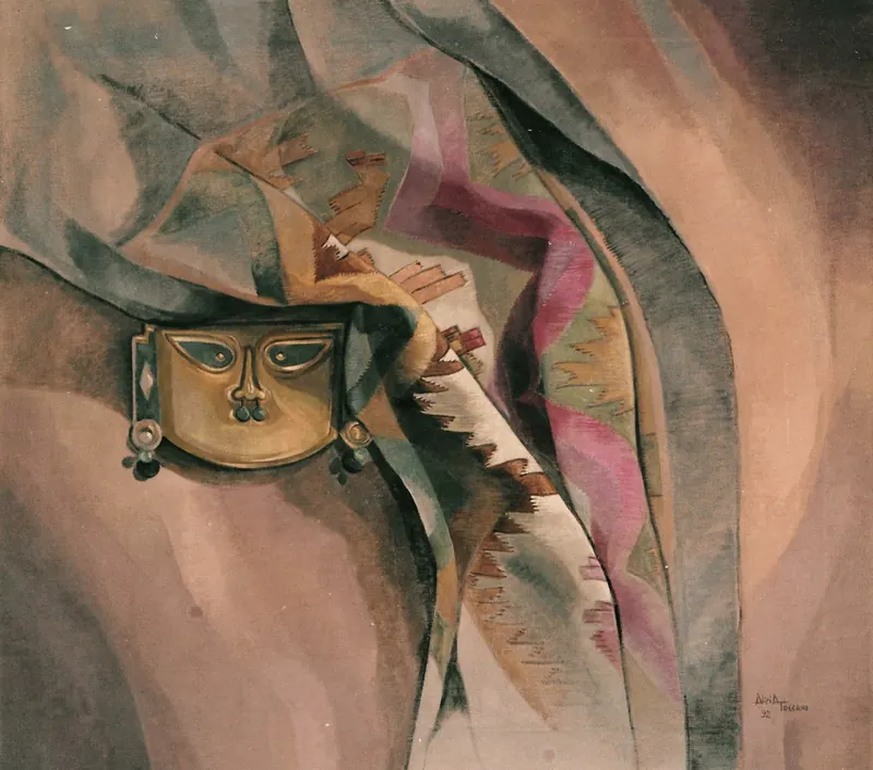 Máscara peruana, 90 x 100cm