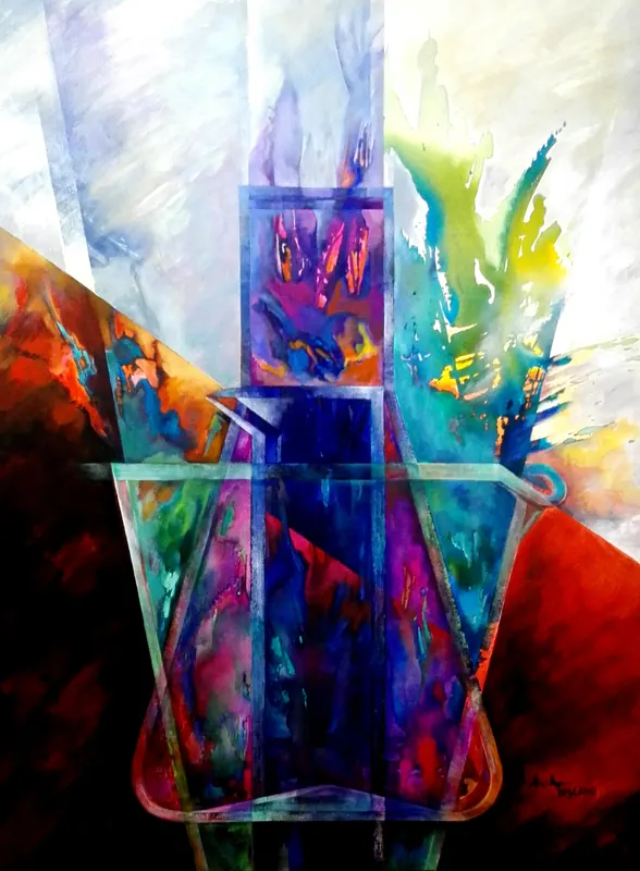Colores de probeta, 170 x 120cm