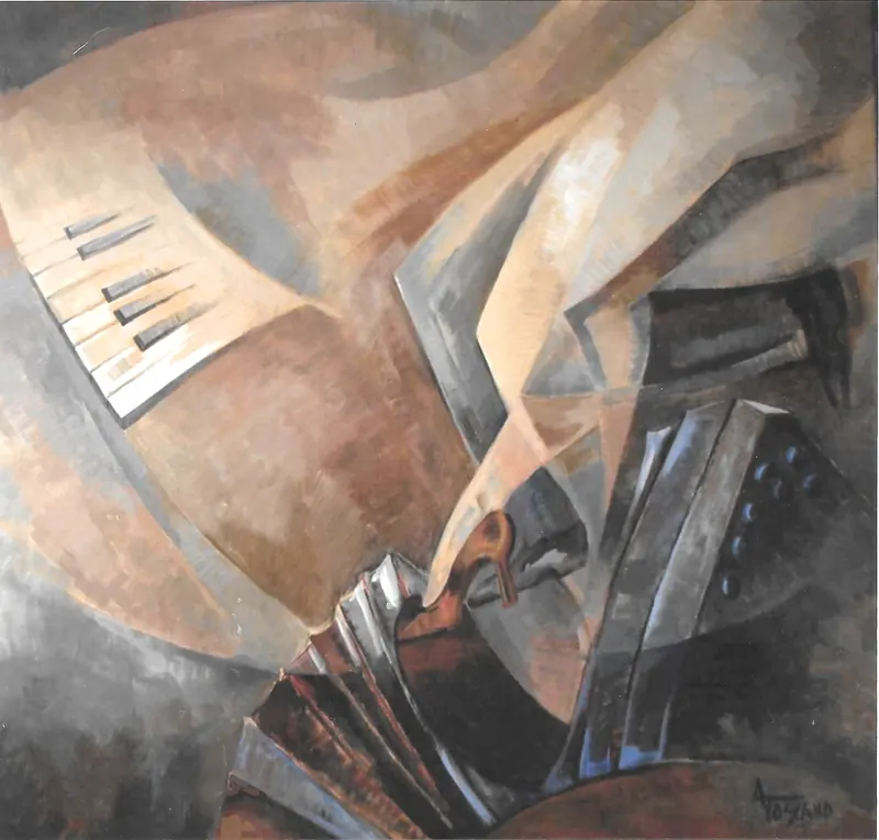 Tango, 1er. Premio, 100 x 100cm